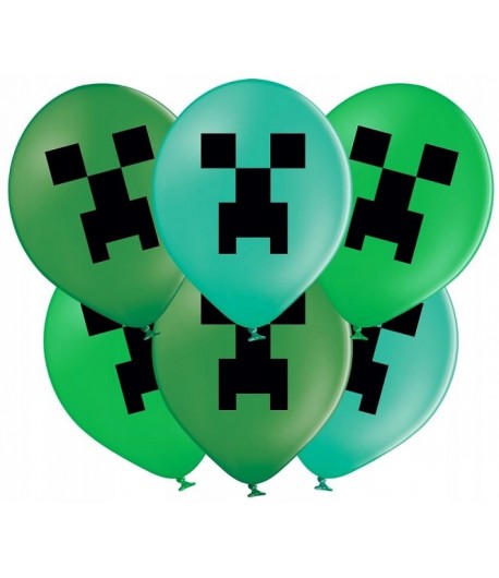 Balony Minecraft Piksele TNT 5 Sztuk