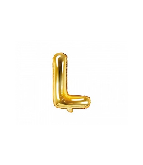 Balon Foliowy Literka L Złota Złoty 40 Cm Urodziny