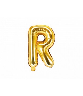 literka R balon złota