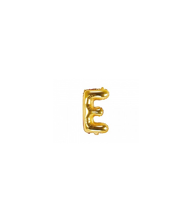 balon złota literka E