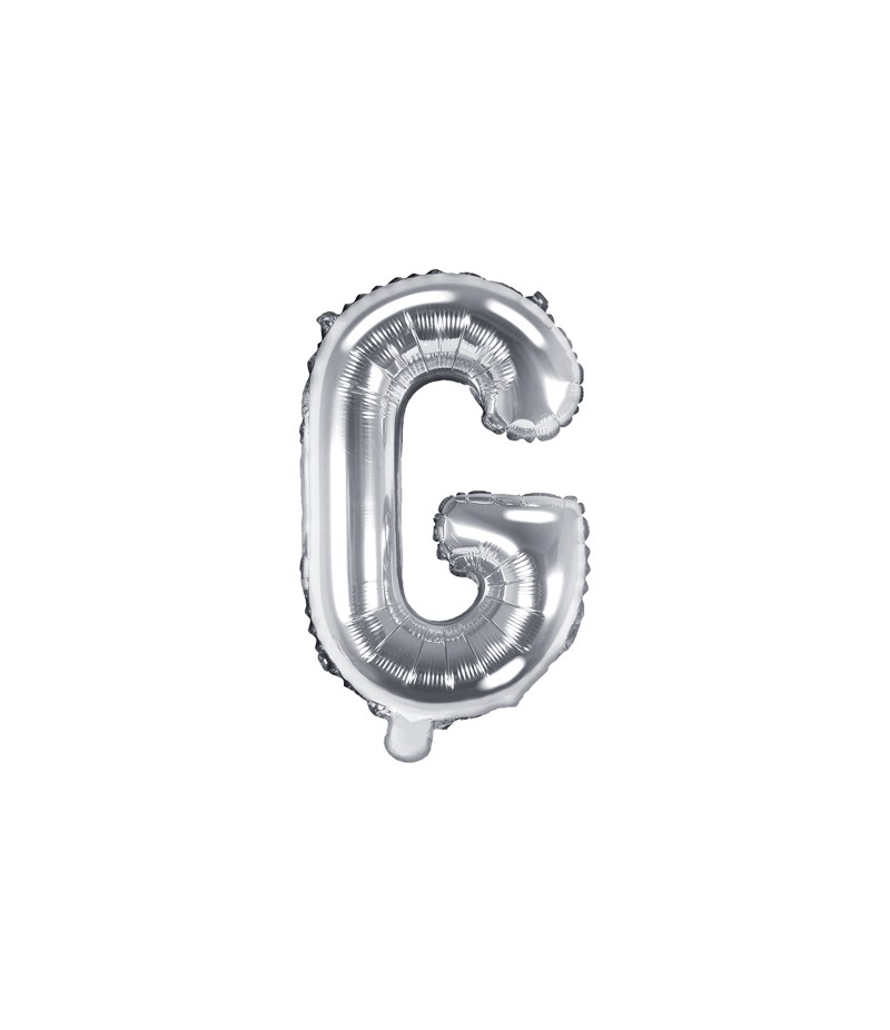 balon srebrna literka G