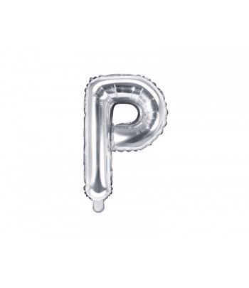 literka P srebrna