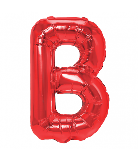 Balon Foliowy Literka B Czerwony 40 Cm Urodziny