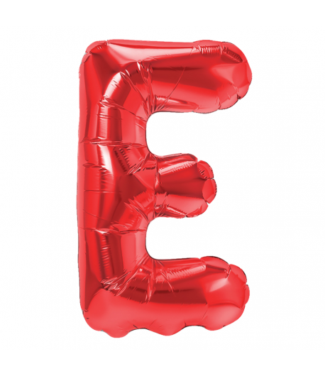 Balon Foliowy Literka E Czerwony 40 Cm Urodziny