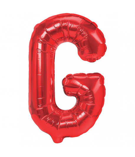 Balon Foliowy Literka G Czerwony 40 Cm Urodziny