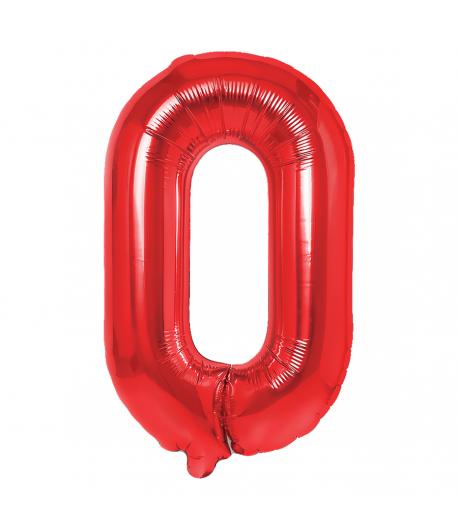 Balon Foliowy Literka O Czerwony 40 Cm Urodziny