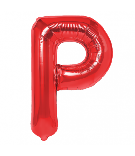 Balon Foliowy Literka P Czerwony 40 Cm Urodziny