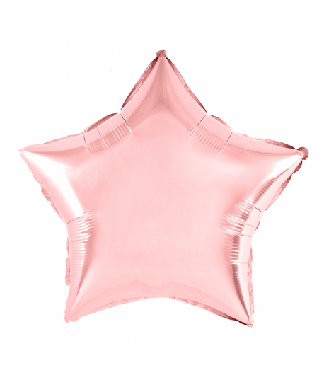 Balon Foliowy Gwiazdka Różowe Złoto 45 Cm