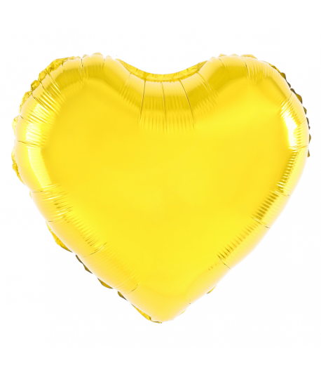 Balon Foliowy Serce Złote 45 cm