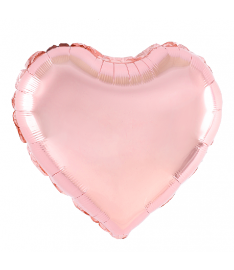 Balon Foliowy Serce Różowe Złoto 45 Cm