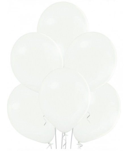 Balony pastelowe białe 10 sztuk