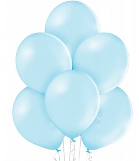Balony pastelowe błękitne 10 sztuk