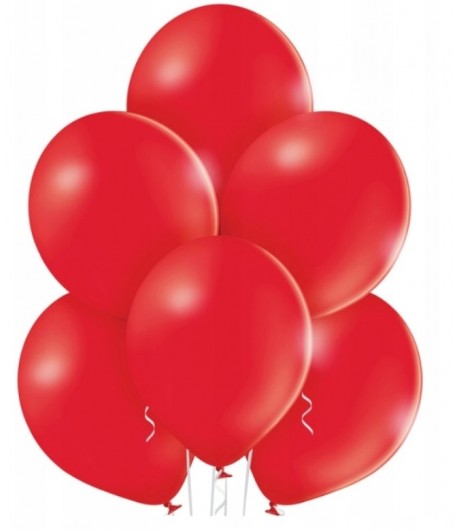 Balony pastelowe czerwone 100 sztuk