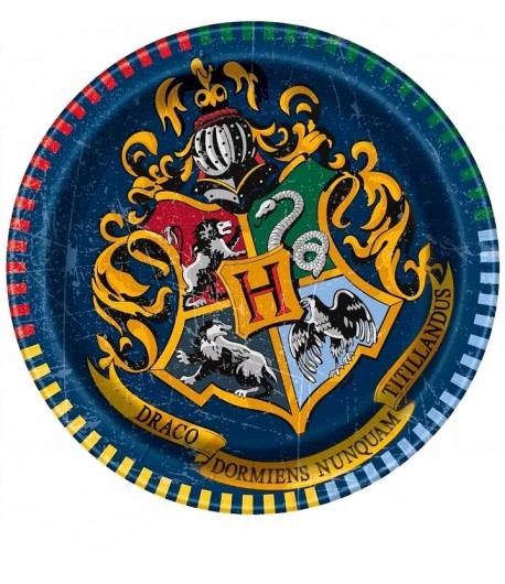 Talerzyki Papierowe Harry Potter Urodziny 18 cm