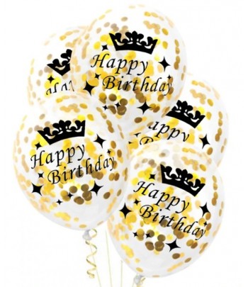 Balony HAPPY BIRTHDAY konfetti