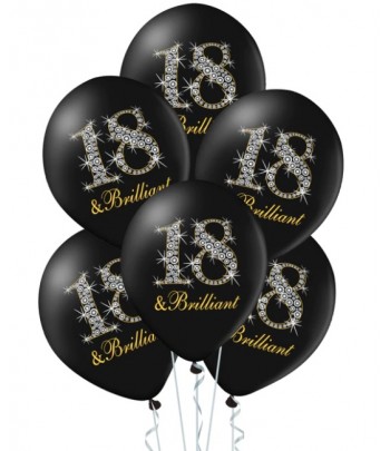 Balony na 18 Urodziny czarne