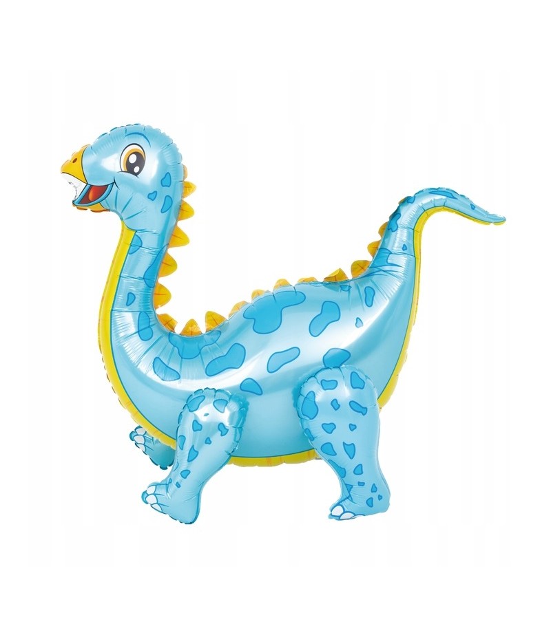 niebieski balon dinozaur