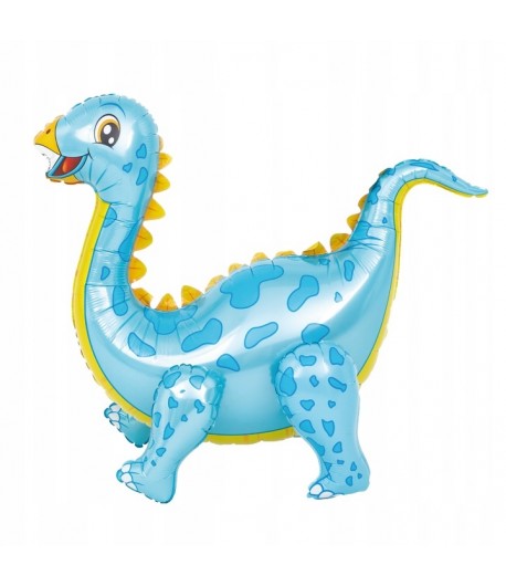 Balon Foliowy Dinozaur 3D Niebieski