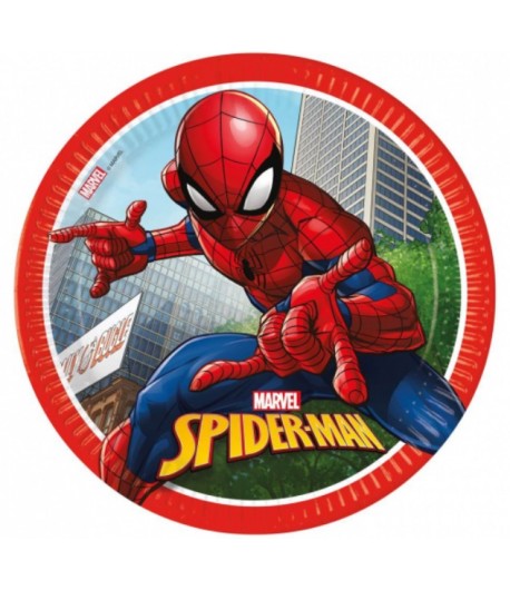Talerzyki SpiderMan Spider Man 23 cm 8 sztuk