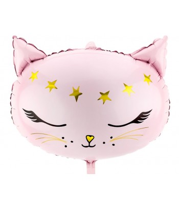 balon kot różowy