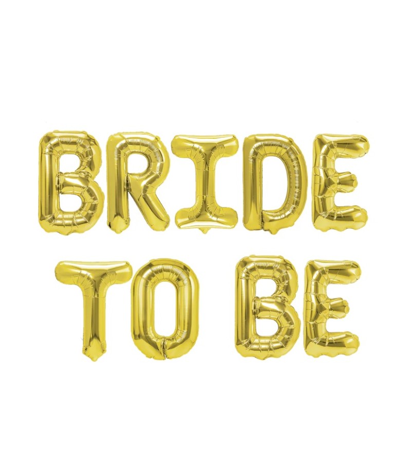 bride to be złoty balon