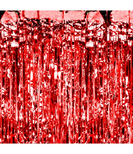 Kurtyna Dekoracyjna Czerwona 100x200 Cm