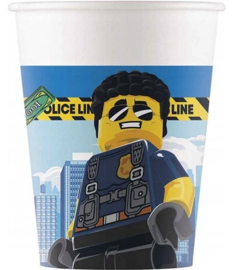 Kubeczki papierowe LEGO City 8 sztuk
