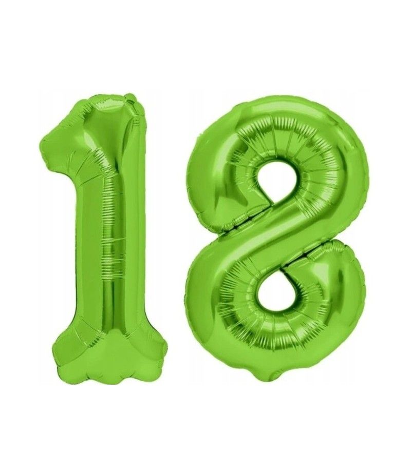 zielone 18 balony