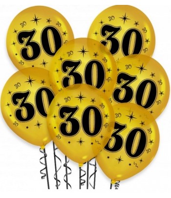 balony złote 30 urodziny