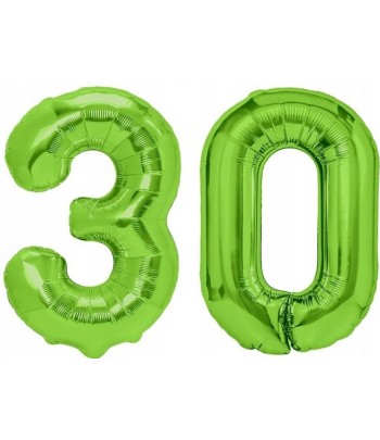 urodziny 30 balon zielony