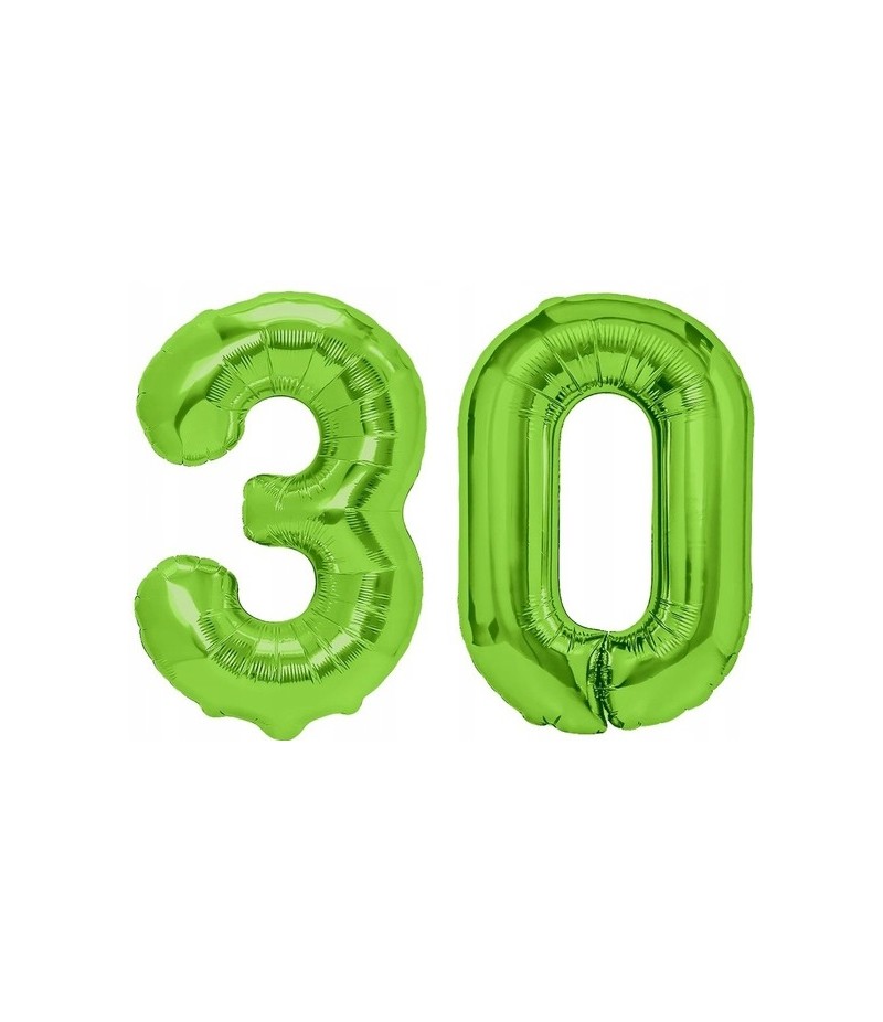 urodziny 30 balon zielony
