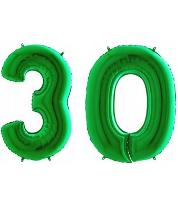 zielone cyfry 30 urodziny