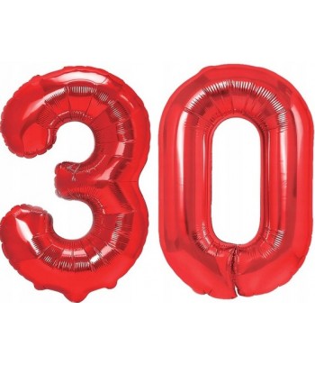 30 urodziny czerwony balon