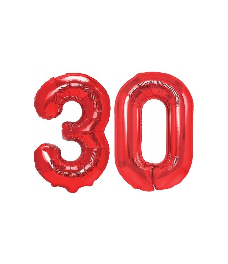30 urodziny czerwony balon