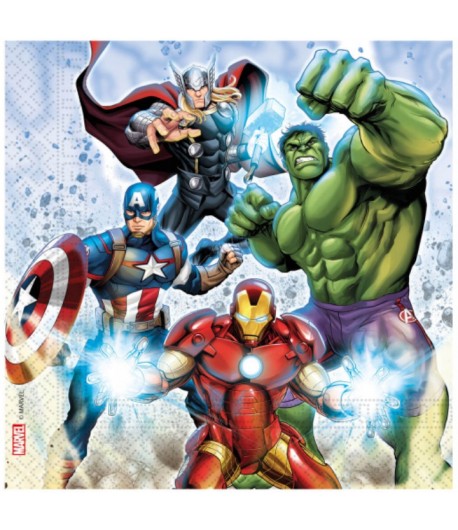 Serwetki papierowe Avengers 20 sztuk Urodziny