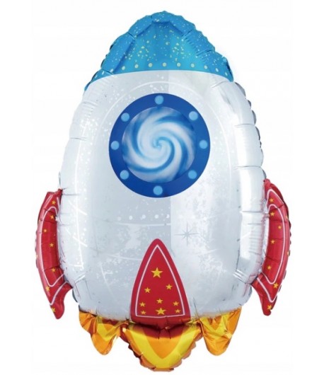 Balon Foliowy Rakieta Kosmos 56x75 cm Urodziny