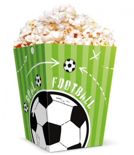 Pudełka na popcorn Piłka Nożna Football 6 sztuk