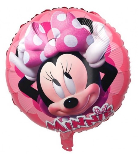 Balon Foliowy Okrągły Myszka Minnie 45 cm