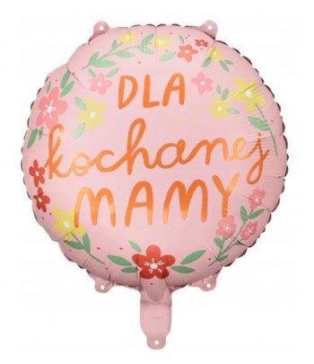 balon napis dla kochanej mamy
