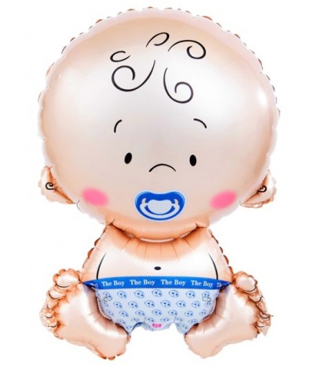 Balon foliowy bobas chłopczyk dziecko 50x75 cm