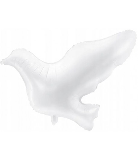 Balon foliowy biały GOŁĄB 77x66 cm