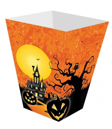 Pudełka na popcorn Halloween Nawiedzony Dom 6 szt