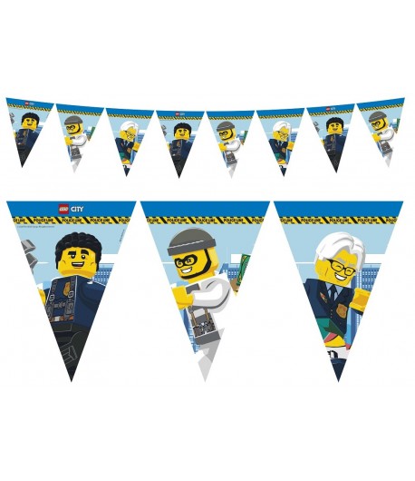 Flagi Girlanda Urodzinowa LEGO City 230 cm