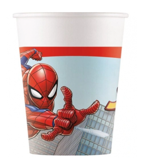 Kubeczki papierowe SpiderMan Spider Man 8 sztuk
