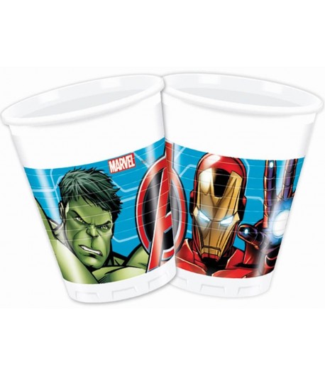 Kubeczki plastikowe Avengers 8 sztuk