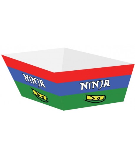 Pudełka papierowe na chipsy Ninja 4 sztuki