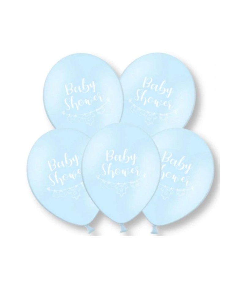 Balony lateksowe BABY SHOWER niebieskie