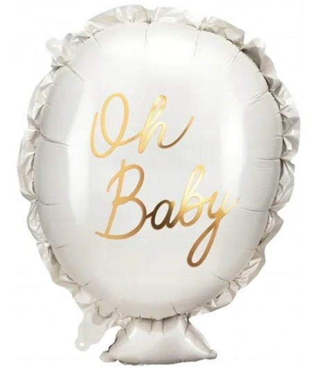 Balon Foliowy Oh Baby 37,5 x 53 cm Baby Shower