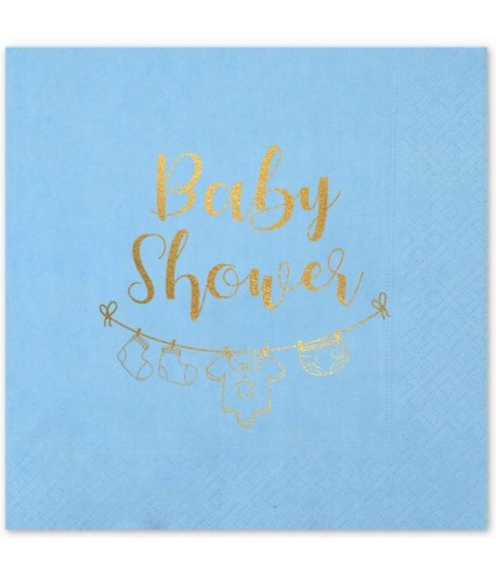 Serwetki Niebieskie Baby Shower 20 sztuk