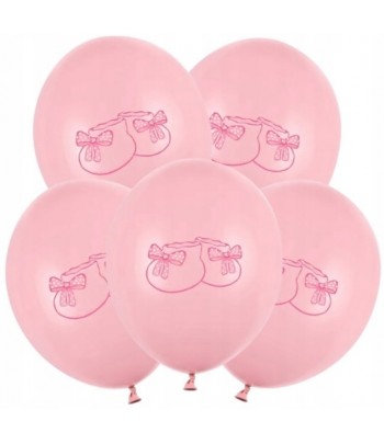 Różowe balony Baby Shower